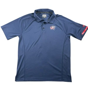Columbus Chaquetas Azul Hombre XL Fanatics Polo NHL Auténtico Profesional Hockey - Imagen 1 de 10