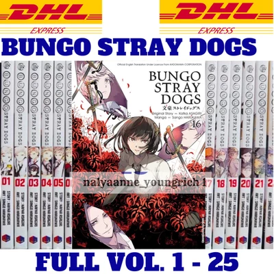 Bungo Stray Dogs Manga Comic English FULL SET Volume 1-25 Set Kafka Asagiri DHL - Image 1 of 4