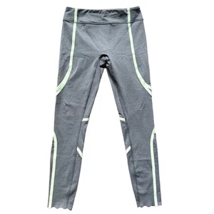 Lululemon Ivivva Scalloped Hem Leggings Grey Green Athletic Activewear Girls - Picture 1 of 6