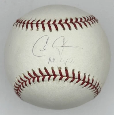 Béisbol autografiado por Chris Carpenter, con inscripción "NL CY 05" Tristar certificado de autenticidad y MLB Foto 1 de 4