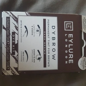 Eylure London Dybrow Dye Kit Dark Brown Permanent Tint For Brows New - Picture 1 of 3