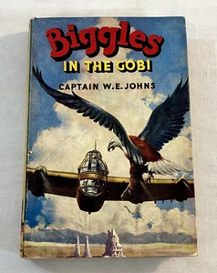 Biggles In The Gobi W.E. Johns 1st Ed. 1953 HCDJ - Imagen 1 de 17