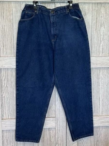 LL Bean Original Fit Relaxed Jeans Damen 20 Blau Gummibund - Bild 1 von 6