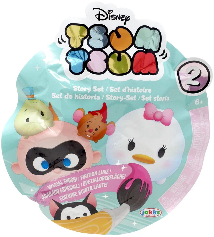 Disney Tsum Tsum Story Sets Series pacote com 2 [1 boneco aleatório] - Imagem 1 de 1