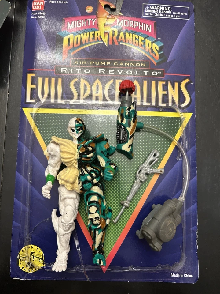 Mighty Morphin Power Rangers Evil Space Alien Air Cannon/Rito Revolto — 第 1/1 张图片