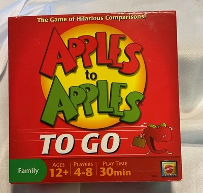 Mattel Apples to Apples To Go Game of Hilarious Comparisons Travel Edition New - Image 1 of 4