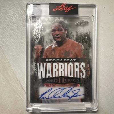 2025 Leaf Metal Sports Heroes Auto 1 /8 Bookend - Riddick Bowe - Image 1 of 2