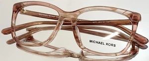 MICHAEL KORS MK4080U (AUCKLAND) 3277 Eyeglasses ROSE HORN TORTOISE Plastic 52-16 - Picture 1 of 13