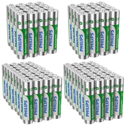 Philips 96PCS AAA Rechargeable Batteries 1000mAh Ni-MH for Garden Solar Lights - Image 1 of 4