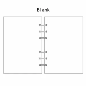 Nuevo 45 Hojas A5/A6/A7 Planificador en blanco Inserto diario Programa de recarga Organizador Nota - Imagen 1 de 12