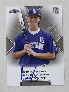 Casey Saucke Signed 2020 Perfect Game Classic Auto Card Autographed RC PGAA