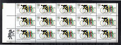 US: 1460 (1972) 6c - MNH (Olympic Games) EFO: Cylinder Flaw (Broken Red Ring) - Image 1 of 3