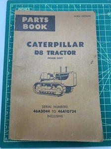 Caterpillar D8 Tractor Power Shift Parts Book Serial Number 46a Vintage Cat. - Picture 1 of 7