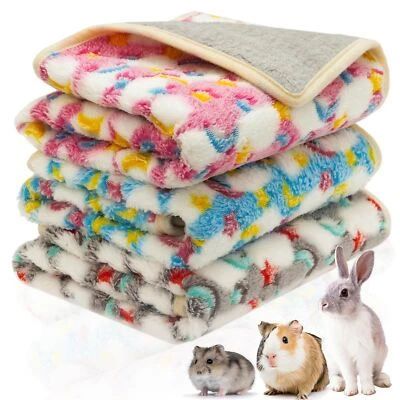 CUSOZWO tWaterproof Guinea Pig Blankets 1 Pack 3 Washable Guinea Pig Fleece Cage Liners