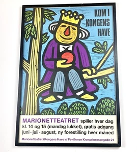 Danish Marionette Puppet Theater in the Kings Garden Art Poster Kia Matthiessen - Picture 1 of 10