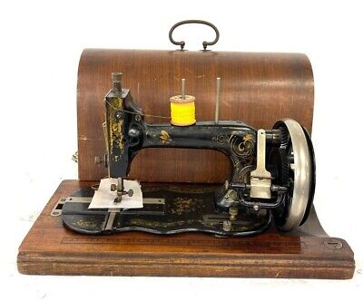 Antique Désiré Bacle Hand Cranked Sewing Machine With Case~c1880 • 29.14€