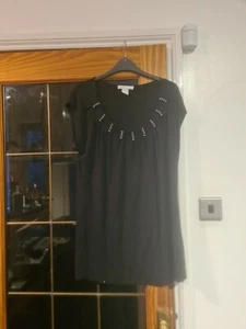 Top Design History con cuentas negras talla XL - Imagen 1 de 4