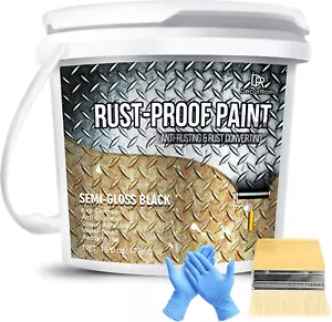 Rust Converter Paint - 16Oz Water-Based Rust Reformer & Metal Primer, Semi-Gloss - Picture 1 of 7