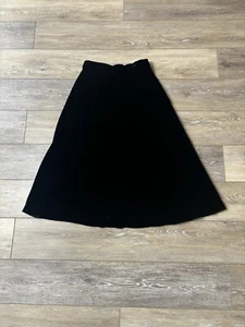 Oscar De La Renta Skirt Women’s Sz 9 Black Velvet Vtg 70s/80s High Rise Party - Picture 1 of 7