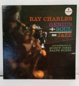 Ray Charles - Genius + Soul = Jazz LP - Impulse - A-2-S RVG VG+ - Picture 1 of 11