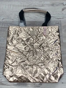 Victoria's Secret Tote Bag Limited Edition 2017 Rose Gold Metallic VS - Picture 1 of 4
