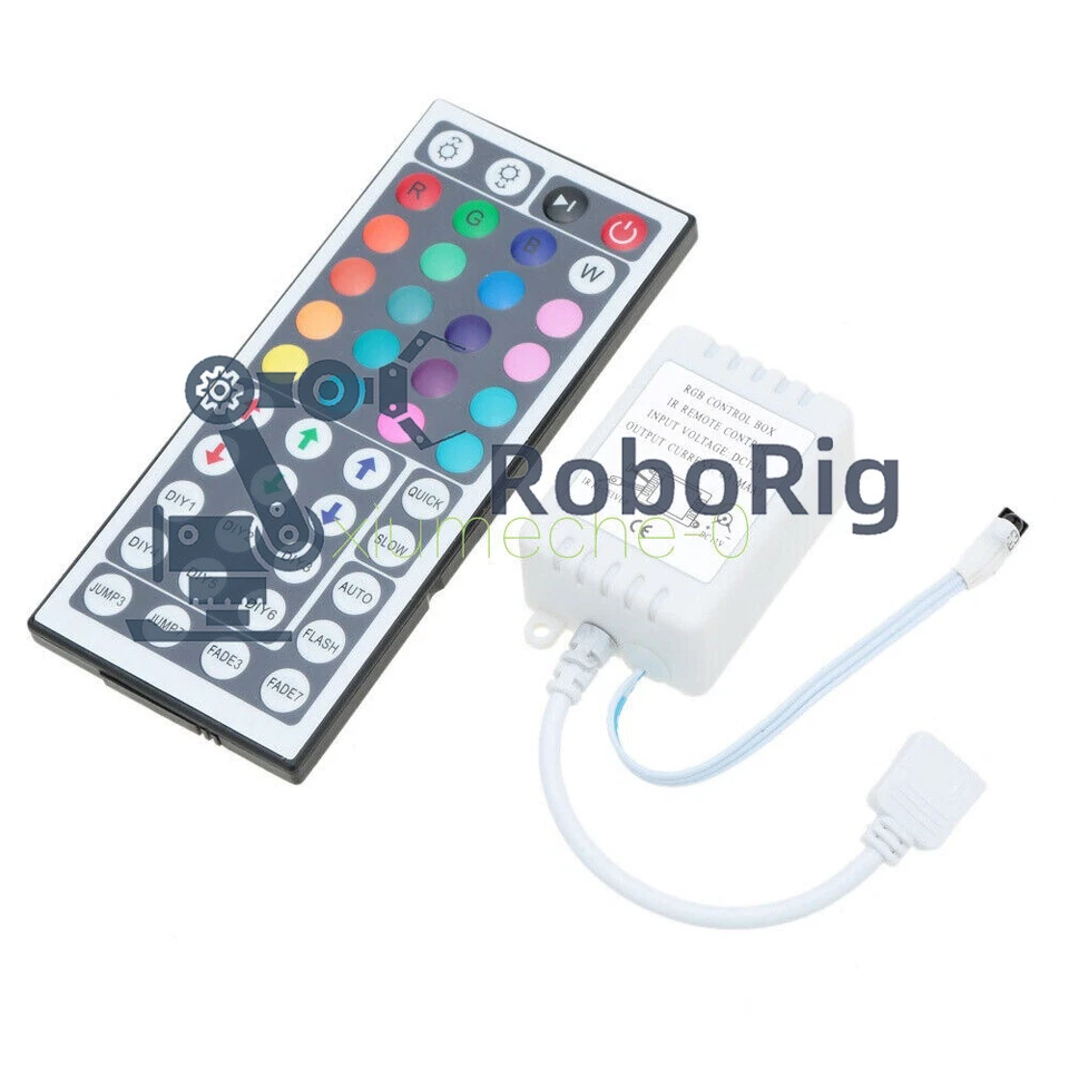 12V 44 Key IR Remote Controller Dimmer for 5050 3528 SMD RGB LED Strip Light M8 - Image 1 of 1