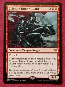 Magic The Gathering COMMANDER 2017 C17 CRIMSON HONOR GUARD red card MTG - Picture 1 of 2