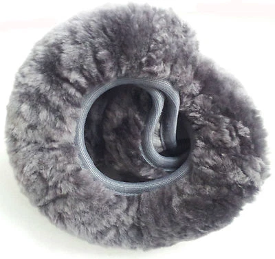 LENKRADBEZUG ECHT LAMMFELL LENKRADSCHONER LENKRADHÜLLE ANTHRAZIT Art. 19760 - Bild 1 von 2