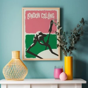 London Calling Band Poster, Punk Rock Music Art Wall Decor Poster, No Frame - Picture 1 of 2
