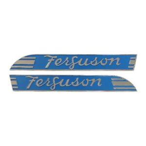 Blue Side Emblem Pair Chrome Fits Massey Ferguson TE20 TEA20 TO20 TO30 Both Side