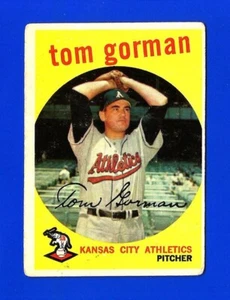 1959 Topps SET BREAK #449 TOM GORMAN VG+/EX KANSAS CITY ATHLETICS (SB1) - Picture 1 of 2