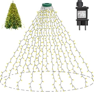 400 LED Christbaumbeleuchtung mit Ring Lichterkette Baummantel Weihnachtsbaum 2M - Bild 1 von 7