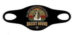 Chien Basset Hound Lavable Respirer Masques De Protection Pet Man Meilleur Ami - Picture 1 of 1