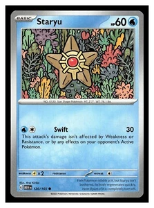 Pokemon Staryu 120/165 Scarlet & Violet 151 - Picture 1 of 1