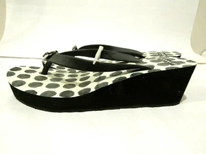 "NUEVO COACH Damas Moda Chanclas en Negro ""Alyssa"" 2 in Tacón Envío Gratuito EE. UU. - Imagen 1 de 3