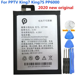 4220mAh EF168 Battery For PPTV King7 King7S PP6000 High Quality + Free Tools - Photo 1 sur 2