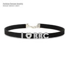 Collier collier strass lettres I Love BBC collier cosplay nom personnalisé mots