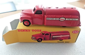 Vintage Dinky Toys 442 Tanker LKW Esso rot gebraucht verpackt - Bild 1 von 11