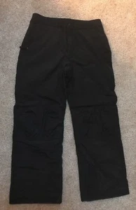 Lands' End Nylon snow Squall Rain Pants Women's Black Size Small 6-8 - Picture 1 of 12