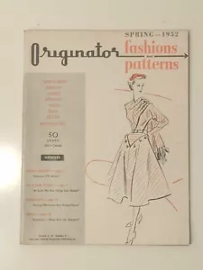 Vintage Originator 1952 Spring Fashion & Patterns Sewing Designer Clothes - Picture 1 of 5