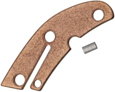 Flytanium Copper Backspacer For Spyderco Delica Antiqued Precision CNC Milled