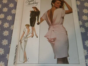 VTG. 80's  SIMPLICITY 8944 MISSES EVENING /COCKTAIL DRESS PATTERN UNCUT-16/38 - Picture 1 of 3