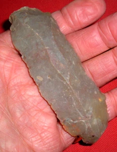 Gran hoja de unifacio mesolítico del Sahara (4"-) artefacto africano prehistórico - Imagen 1 de 5