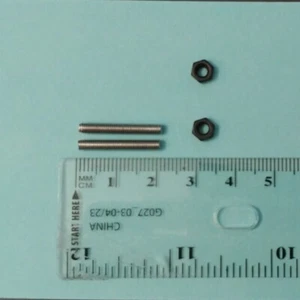 2 pcs. M3x20 mm All Thread Rod & 2 pcs M3 nuts - For Radiomaster Pocket Gimbals - Picture 1 of 16