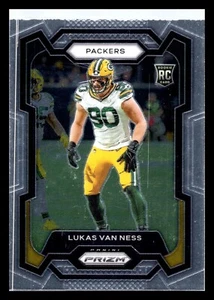 2023 Prizm Football #336 Lukas Van Ness Green Bay Packers RC Rookie - Picture 1 of 2