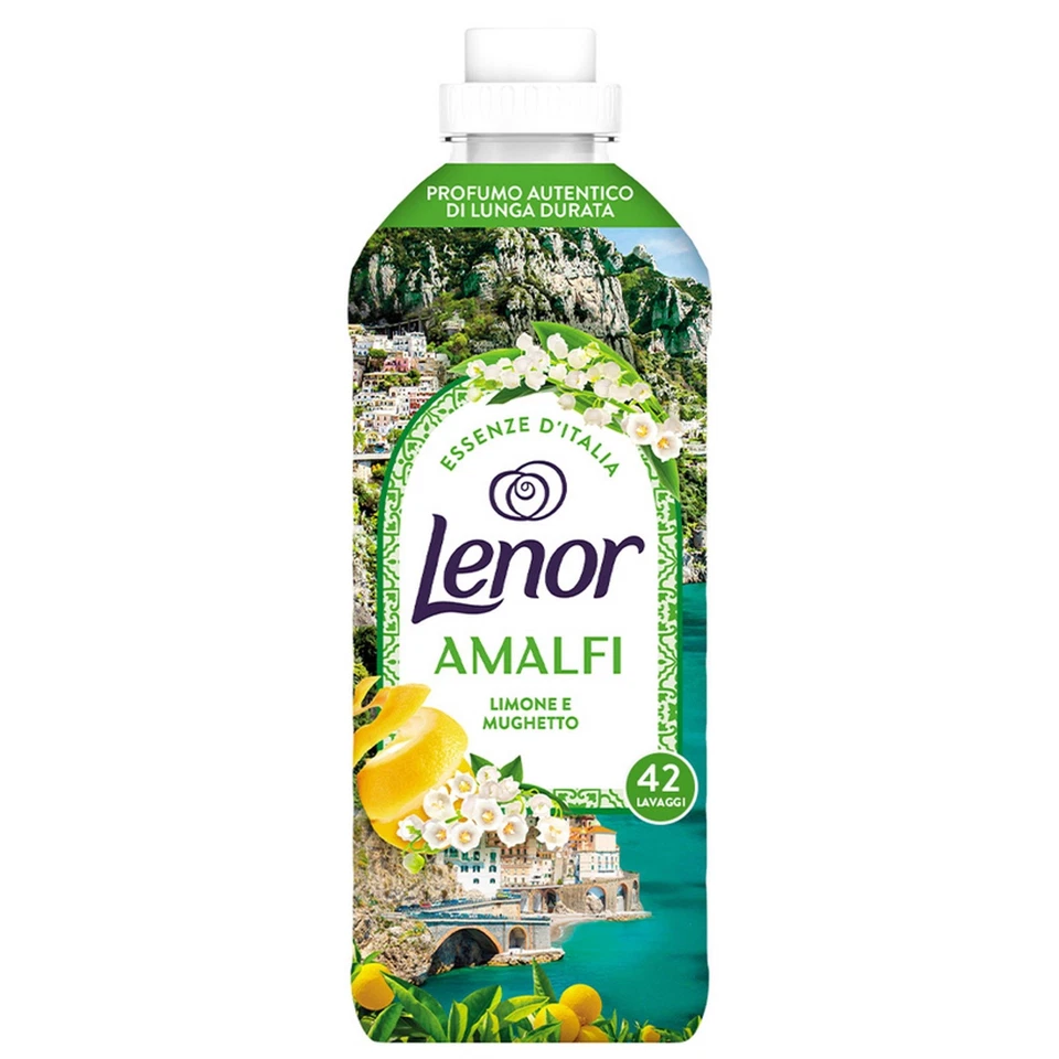 3 PEZZI Lenor Essenze D'Italia Amalfi Ammorbidente Concentrato Limone Mughetto