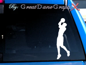 Jugador de baloncesto #1 (Disponibilidad personalizada) - Pegatina de calcomanía de vinilo - Elección de color - ALTA CALIDAD - Imagen 1 de 2