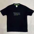 Wimbledon Tennis T Shirt Mens Large Black Short Sleeve Print 100% Cotton