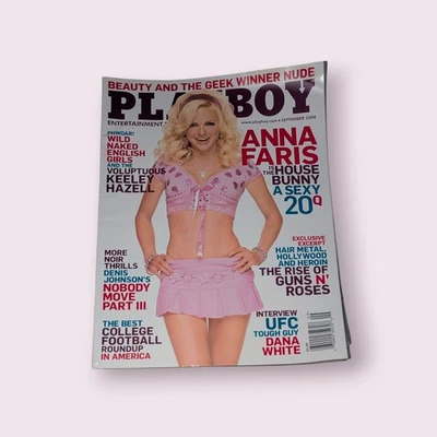 2953  Playboy Adult Magazine September 2008 Anna Farris Vintage Collectible - Image 1 of 2