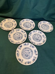 Vintage Blue Onion Blue Danube Desert Plates 6” Six Available - Picture 1 of 3
